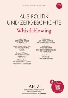 Zum Artikel "„Staatsgeheimnisse verpfeifen? – Whistleblowing im demokratischen Rechtsstaat“"